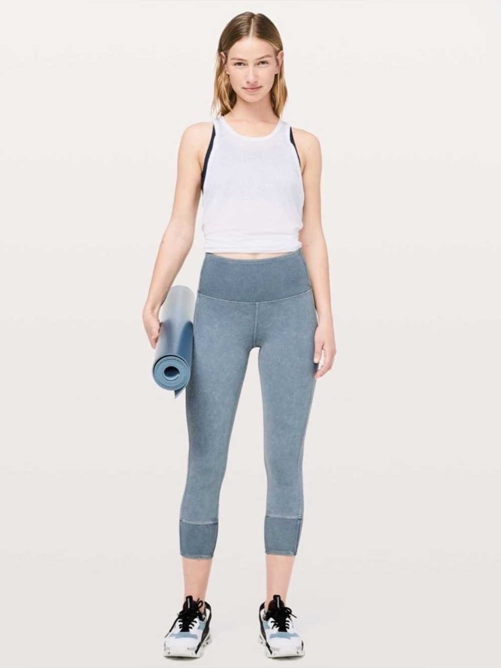 Lululemon Wunder Under Crop 23" Ribbed Leggings | Size 6